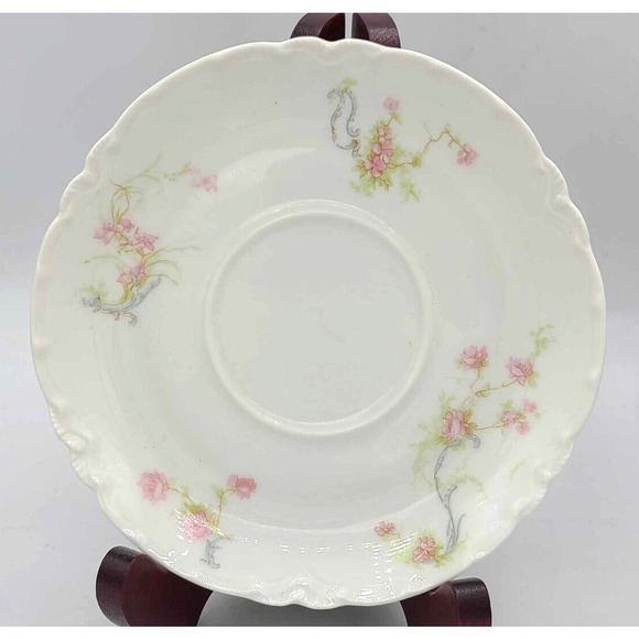 Antique Set of 4 - MINT! Haviland Limoges Schleiger Pattern ~6" Saucers - Picture 9 of 9